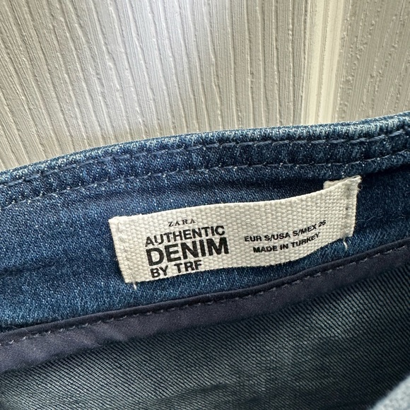 Zara denim mini dress with straps and buttons - Picture 5 of 5